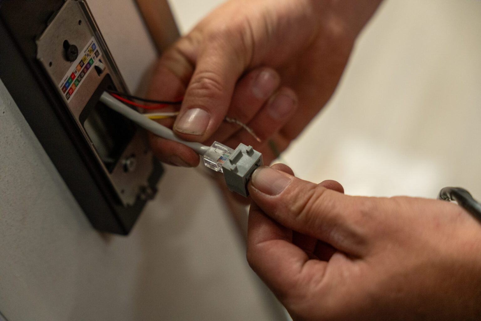 Bekabeling van een beveiligingsinstallatie