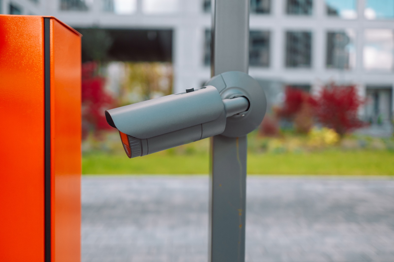 Geïnstalleerde kentekencamera voor parkeerbeheer