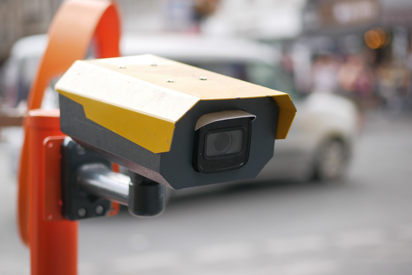 ANPR camera installatie op parkeerterrein